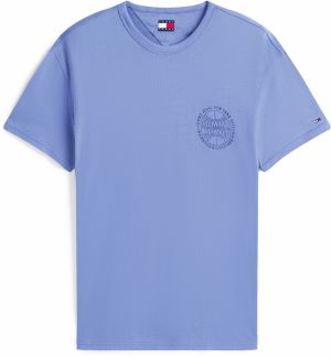 Tommy Jeans Tričko  námornícka modrá / modrosivá