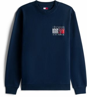 Tommy Jeans Mikina  námornícka modrá / červená / biela