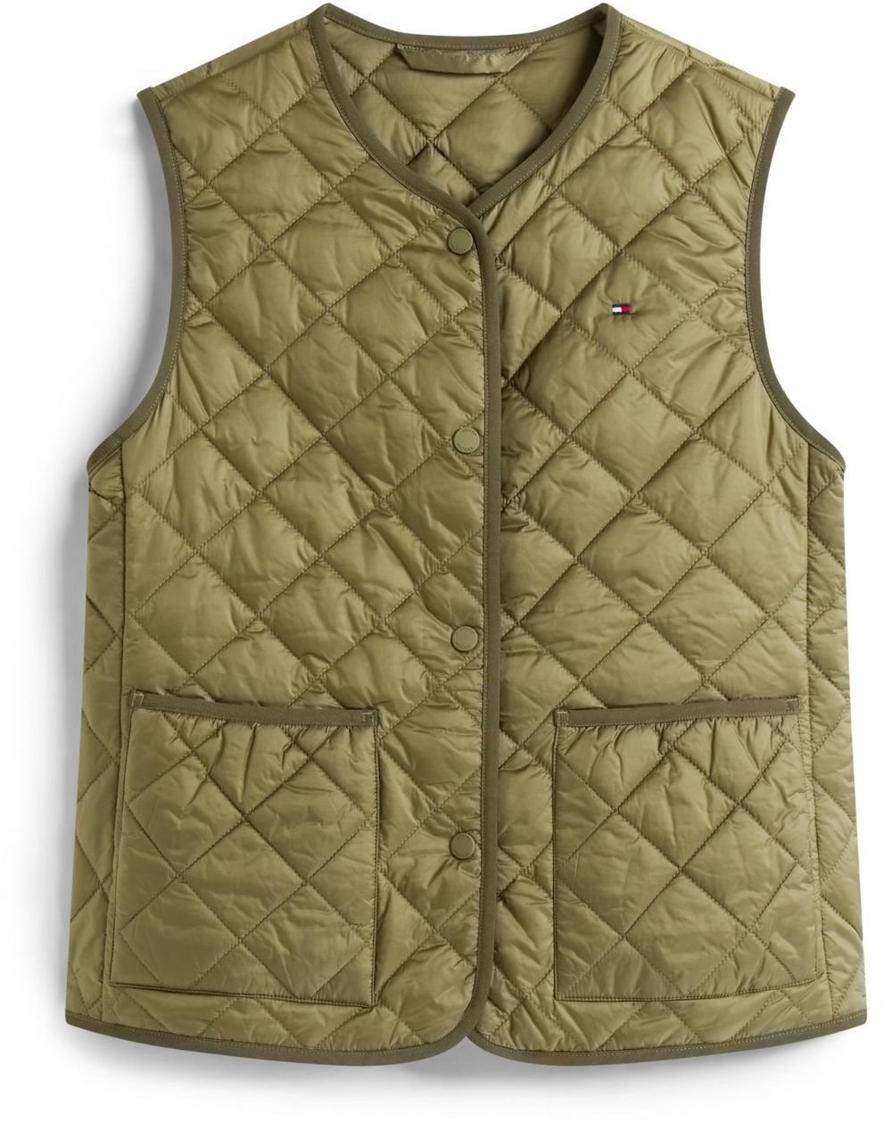 TOMMY HILFIGER Vesta  olivová