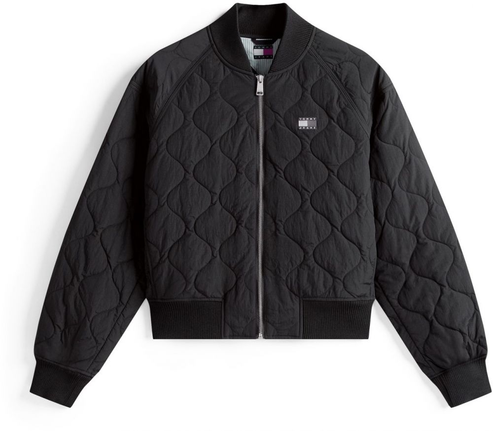 Tommy Jeans Prechodná bunda  čierna