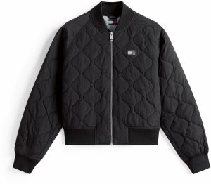 Tommy Jeans Prechodná bunda  čierna