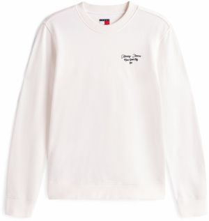 Tommy Jeans Mikina 'ESS'  námornícka modrá / biela