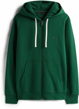 TOMMY HILFIGER Tepláková bunda 'ESSENTIAL'  zelená