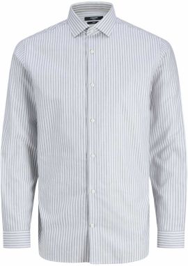 JACK & JONES Košeľa 'JPRBLAPARKER'  sivá / čierna / biela