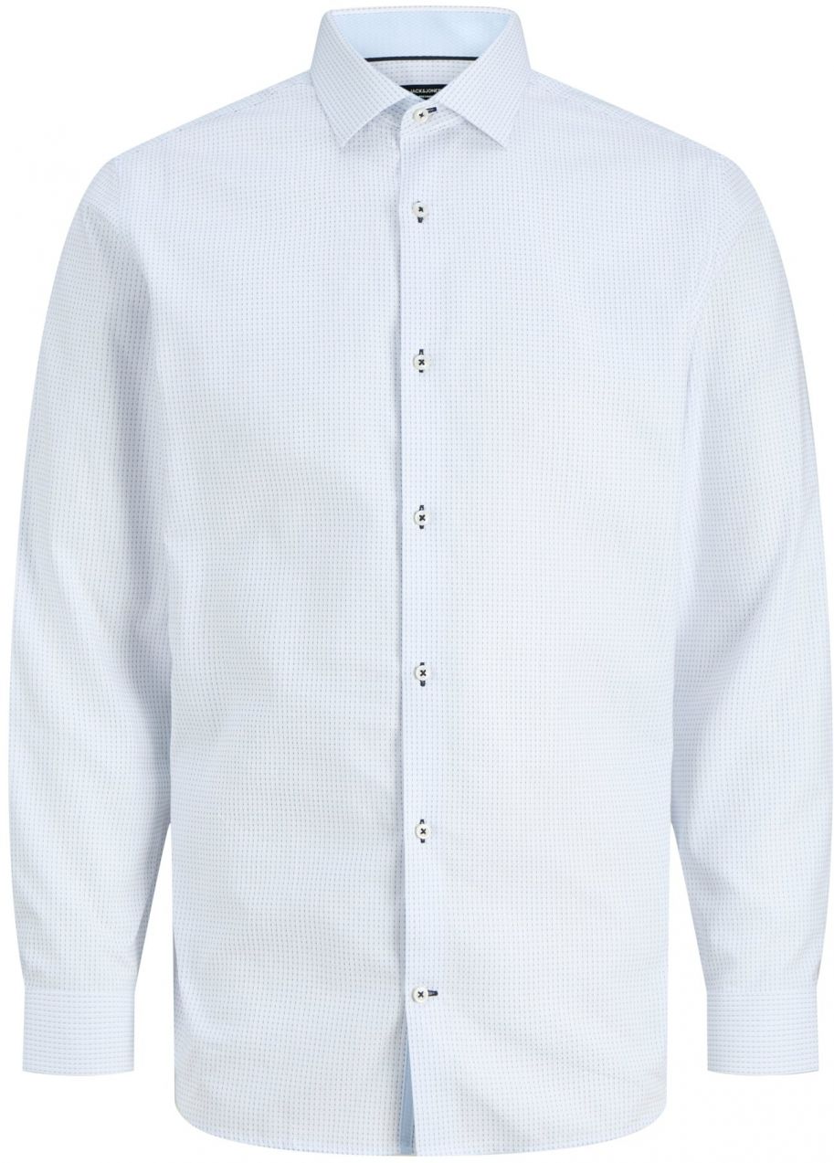 JACK & JONES Košeľa 'JPRBLAPARKER'  tmavomodrá / biela