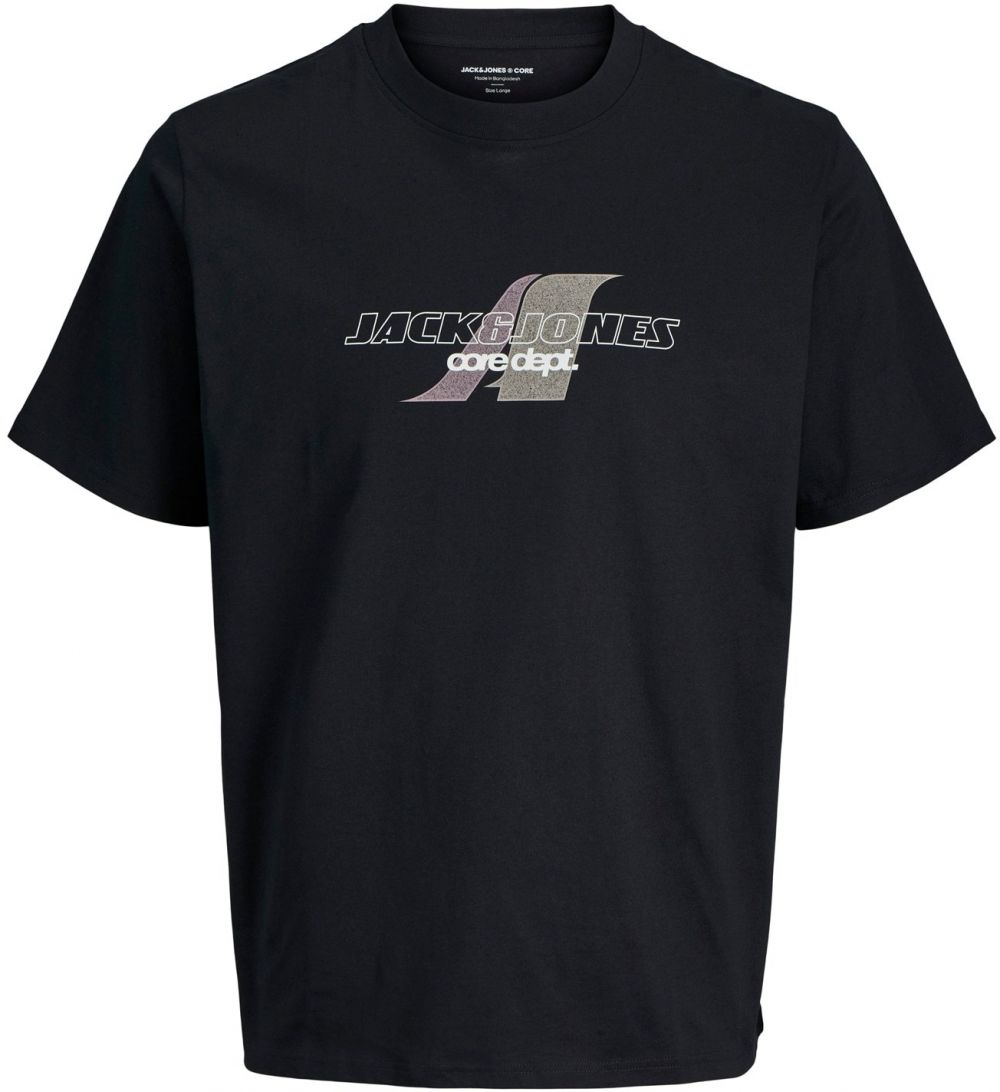 JACK & JONES Tričko 'JCOTIER'  svetlofialová / čierna / biela
