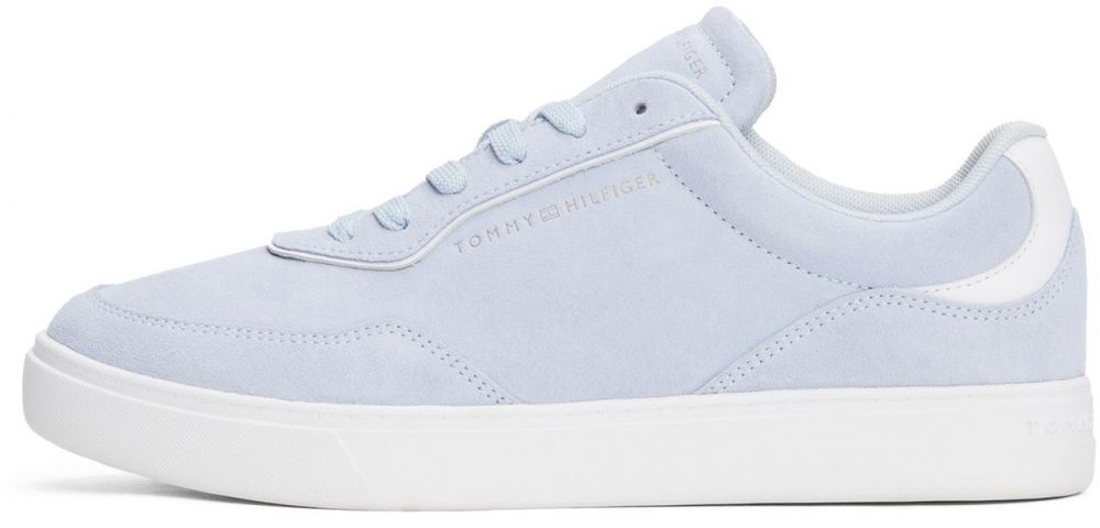 TOMMY HILFIGER Nízke tenisky  modrosivá / strieborná