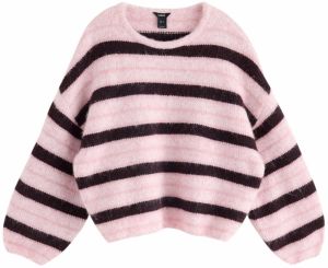 Lindex Sveter 'Lollie'  svetloružová / čierna
