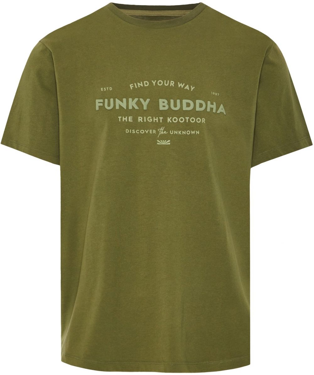 Funky Buddha Tričko  kaki