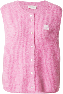 AMERICAN VINTAGE Pletená vesta 'EAST19MCE24'  ružová