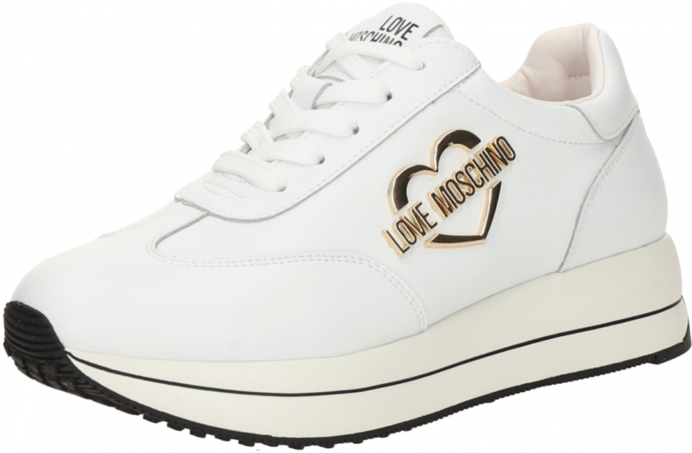 Love Moschino Nízke tenisky  zlatá / biela