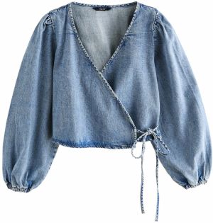 Next Blúzka  modrá denim