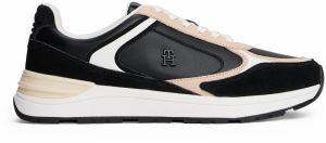 TOMMY HILFIGER Nízke tenisky  piesková / čierna / biela