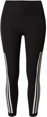 ADIDAS PERFORMANCE Športové nohavice 'Optime 2.0'  čierna / biela