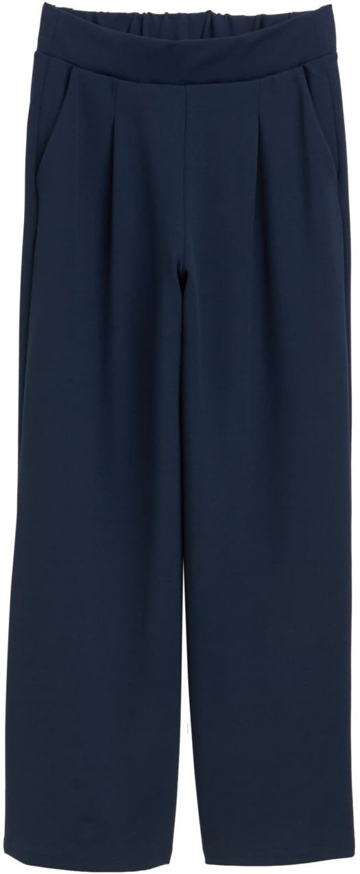 TOM TAILOR DENIM Plisované nohavice  tmavomodrá