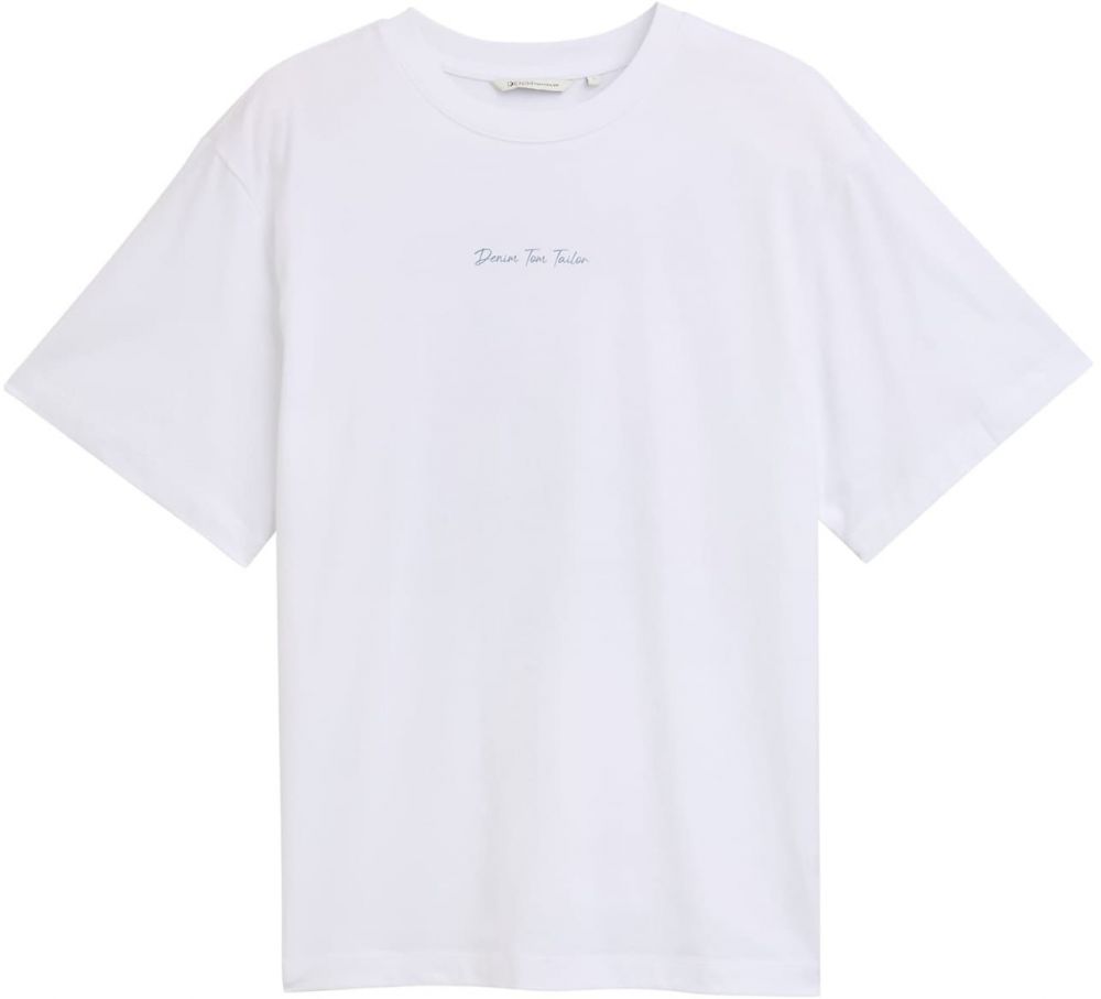 TOM TAILOR DENIM Tričko  svetlobéžová / opálová / čierna / biela