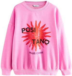 Next Mikina 'Positano'  fialová / ružová / červená / čierna