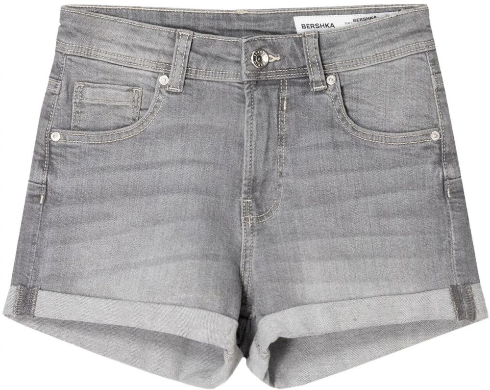 Bershka Džínsy  sivý denim