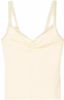 Bershka Top  pastelovo žltá