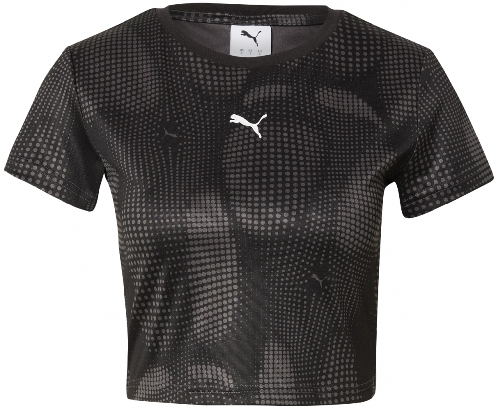 PUMA Funkčné tričko 'Dare To'  sivá / čierna / biela