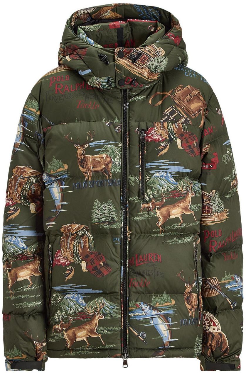Polo Ralph Lauren Prechodná bunda  svetlomodrá / hnedá / zelená / bordová