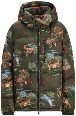 Polo Ralph Lauren Prechodná bunda  svetlomodrá / hnedá / zelená / bordová