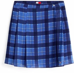 Tommy Jeans Sukňa  modrá / námornícka modrá / biela