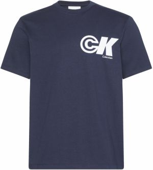 Calvin Klein Jeans Tričko  námornícka modrá / biela