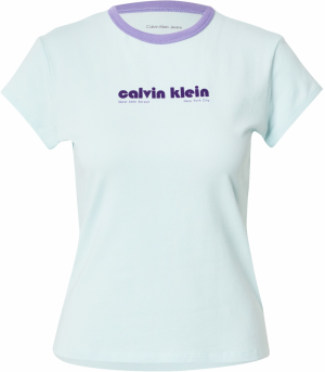 Calvin Klein Jeans Tričko  pastelovo zelená / fialová