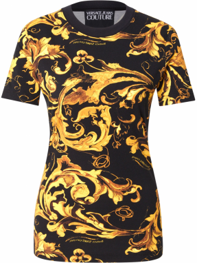 Versace Jeans Couture Tričko  karamelová / karí / šafránová / čierna