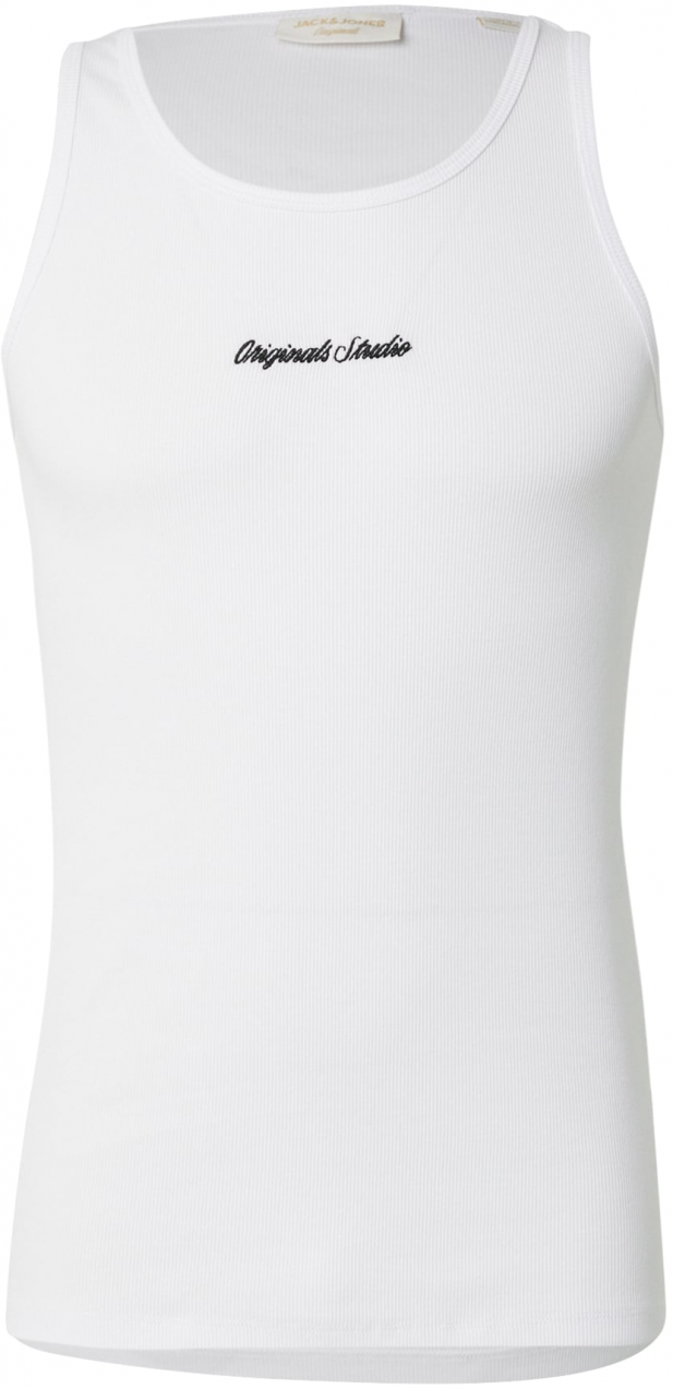 JACK & JONES Tričko 'JORNORREBRO'  čierna / biela