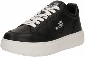 Love Moschino Nízke tenisky 'BOLD40'  čierna / biela