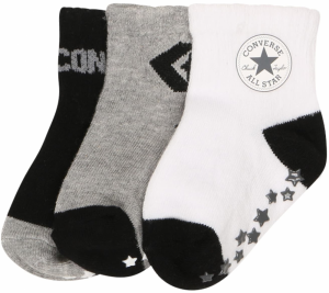 CONVERSE Ponožky  sivá melírovaná / čierna / biela