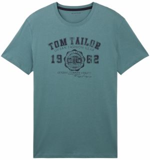TOM TAILOR Tričko  tmavozelená / čierna