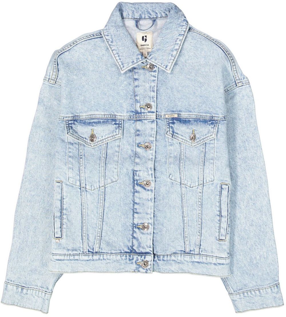 GARCIA Prechodná bunda  modrá denim