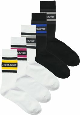 JACK & JONES Ponožky 'JACLUCAS'  žltá / sivá / čierna / biela