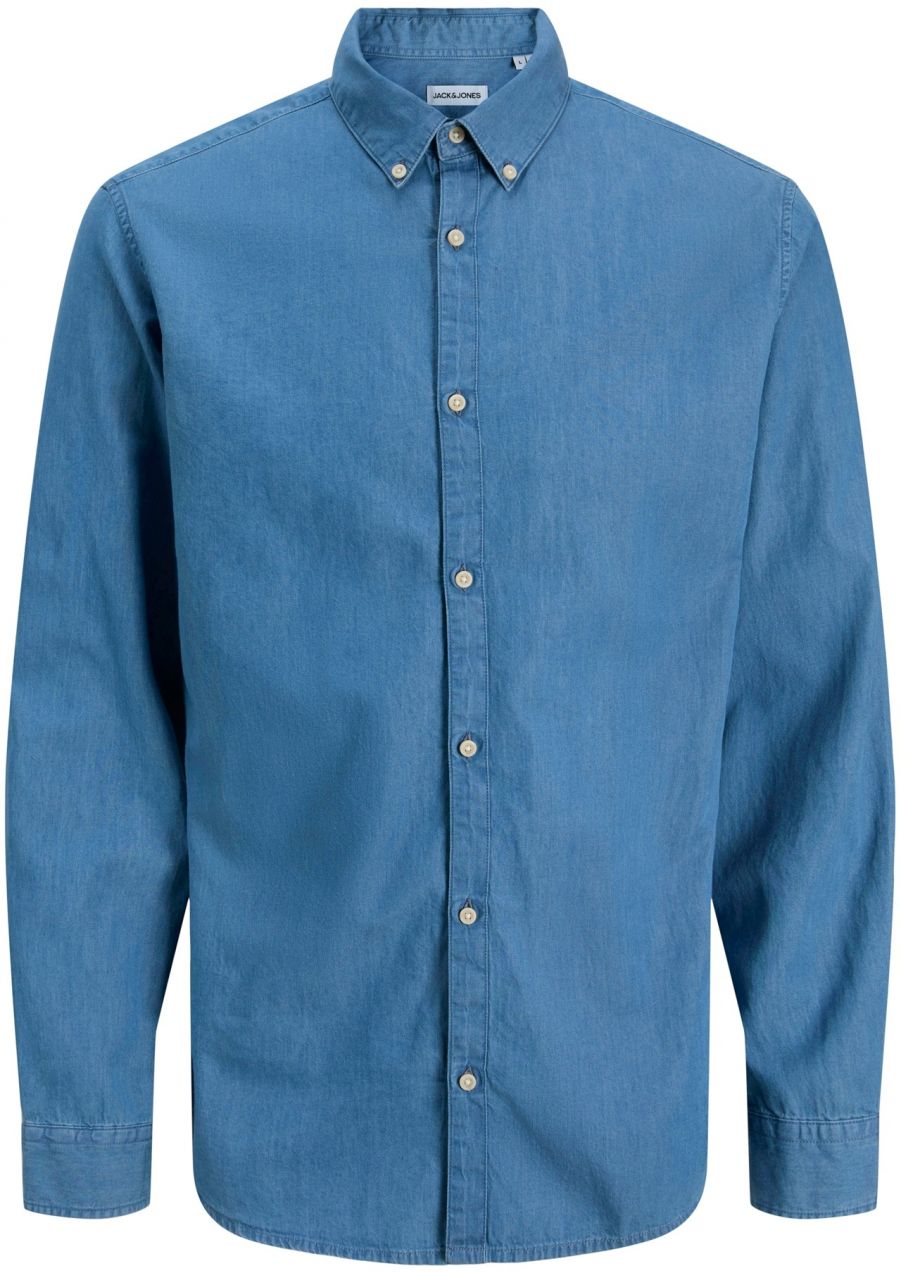 JACK & JONES Košeľa 'JJEPerfect'  modrá denim