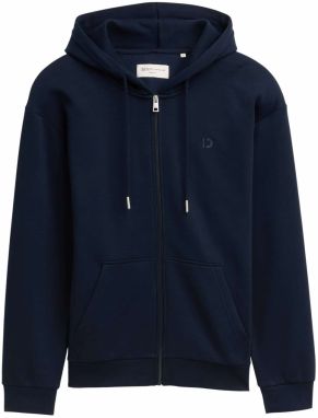TOM TAILOR DENIM Tepláková bunda  námornícka modrá