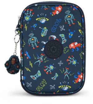 KIPLING Peňaženka '100 Pens'  námornícka modrá / kobaltovomodrá / neónovo žltá / oranžová