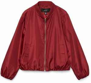 VERO MODA Prechodná bunda 'VMLee'  tmavočervená