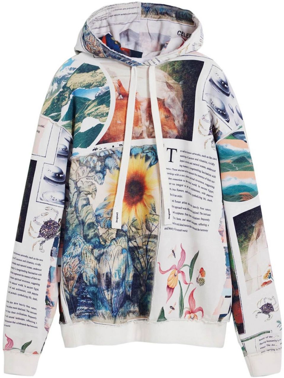 Desigual Mikina 'Sunflower'  zmiešané farby / biela