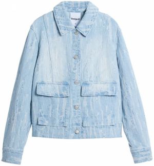 Desigual Prechodná bunda  modrá denim