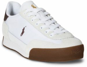 Polo Ralph Lauren Nízke tenisky 'HESTER PP'  čokoládová / čierna / biela / šedobiela