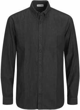 JACK & JONES Košeľa 'JJEPerfect'  čierny denim