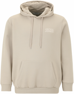 Jack & Jones Plus Mikina  sivobéžová