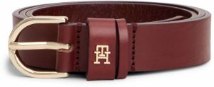 TOMMY HILFIGER Opasky 'ESSENTIAL EFFORTLESS'  vínovo červená