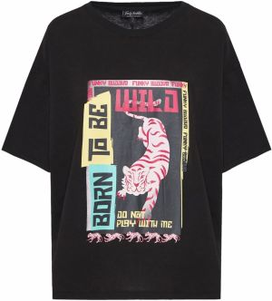 Funky Buddha Tričko  zmiešané farby / čierna