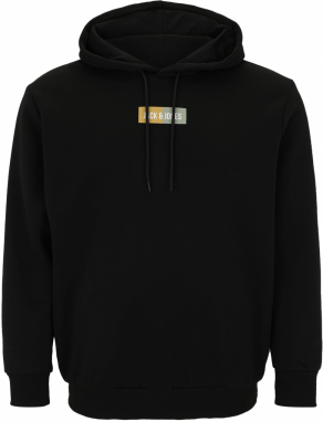 Jack & Jones Plus Mikina 'JJPAN'  žltá / mätová / čierna / biela