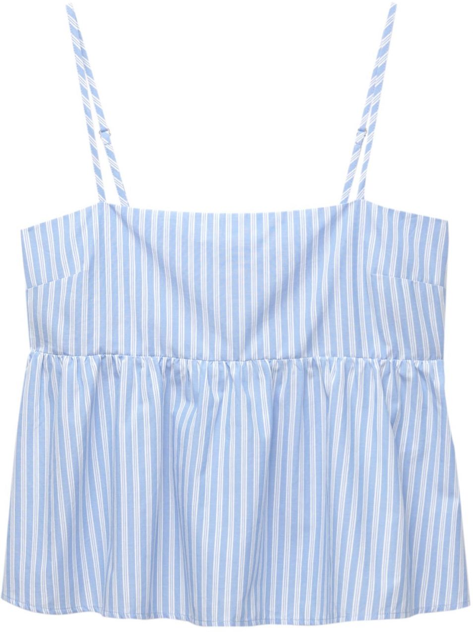 Pull&Bear Top 'PACIFIC'  svetlomodrá / biela