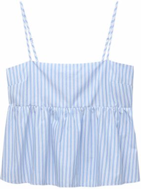 Pull&Bear Top 'PACIFIC'  svetlomodrá / biela